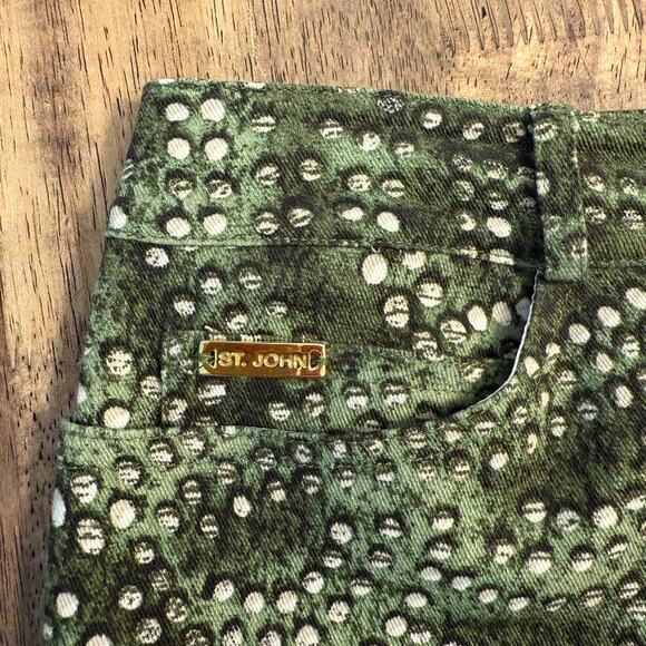 VTG MCM Pant St John Sport Marie Gray Hippie Boho Dot Pattern Ankle Women's 6 - Picture 6 of 10